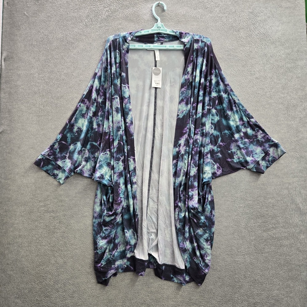 Cacique Women Sleepwear 22/24 Blue Tie-Dye Sleep Top Whimsical NWT